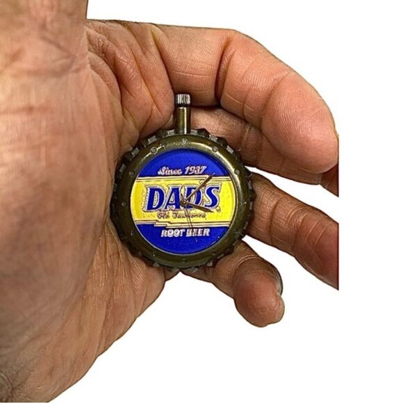 Pocket Watch By Dad's Root Beer Analog Old Fashioned Quartz It Works! Retro - Picture 3 of 3